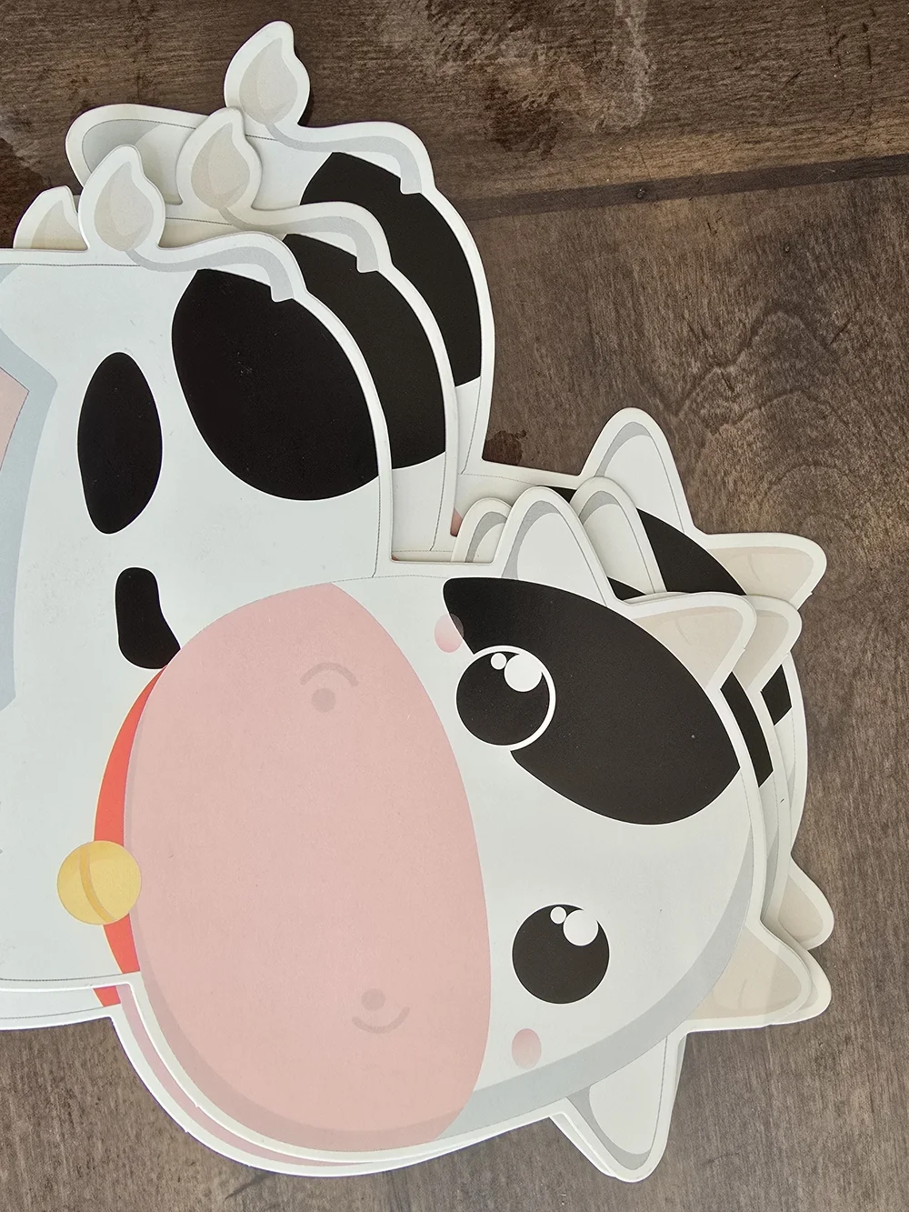 Pink Farm Animal Party Plates - Barn Design